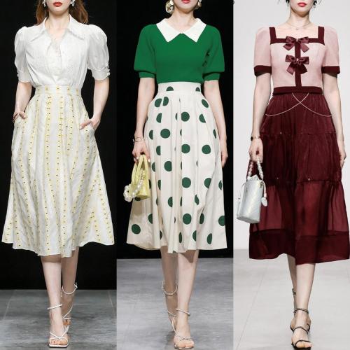 Wear less pants in summer, too stuffy! These 4 skirts are popular this year, looks slim and advanced
