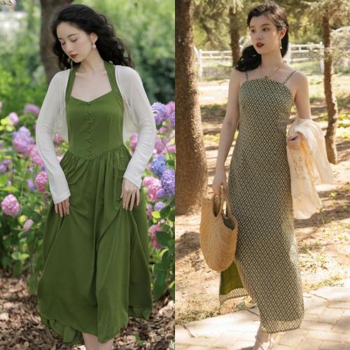 This year, "French dresses" are popular, try these styles, elegant and thin, suitable for middle-aged women.
