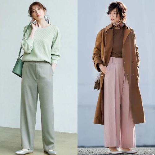 Wearing a “sweater + wide trousers” in autumn and winter is elegant, prestigious and temperamental, which is worthy of respect for 40-year-old women.
