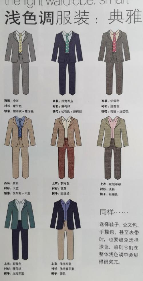 What color suits men is born! Which of 6 main destinations is your favorite?
