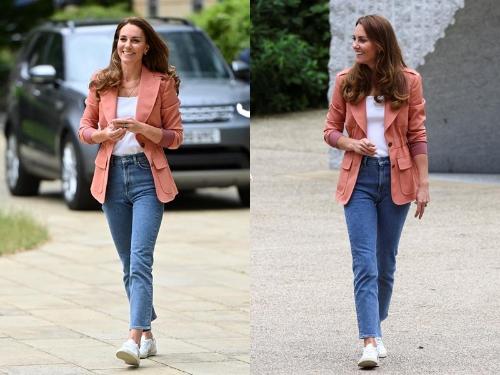 Princess Kate is wearing a suit and jeans! Laughing at camera, "super cute photo" went viral online.
